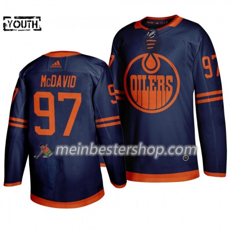 Edmonton Oilers Connor McDavid 97 Adidas 2019-2020 Blau Trikot Authentic - Kinder